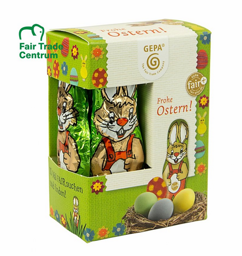 BIO Mini velikonoční zajíček čokoládový 12,5 g GEPA